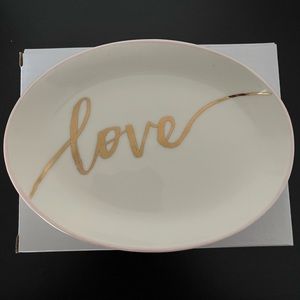 “Love” ceramic dish